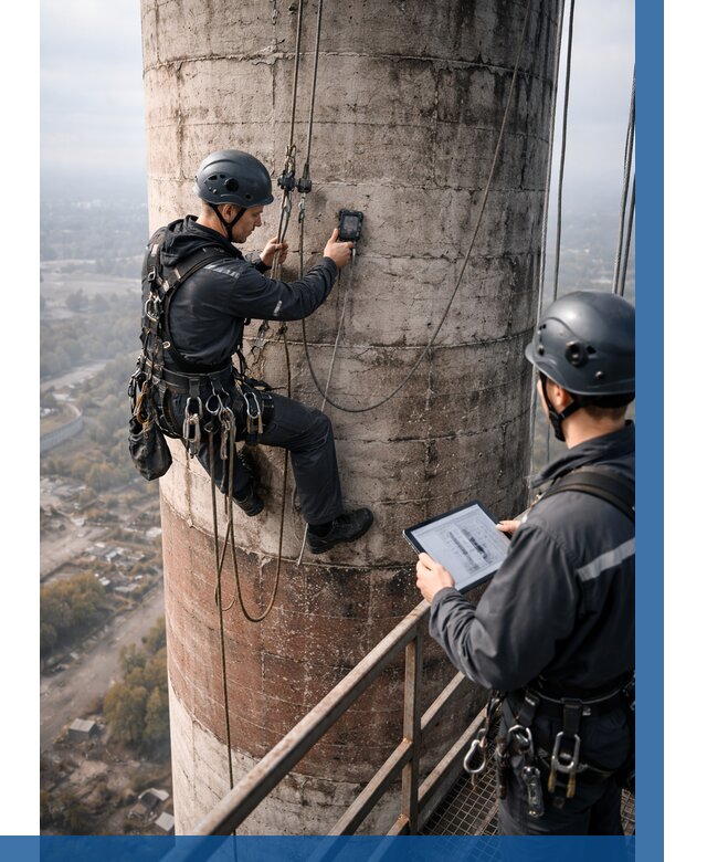 Обследование дымовой трубы в Скопине от 8337 р. | ВЫСОТНИК-Скп