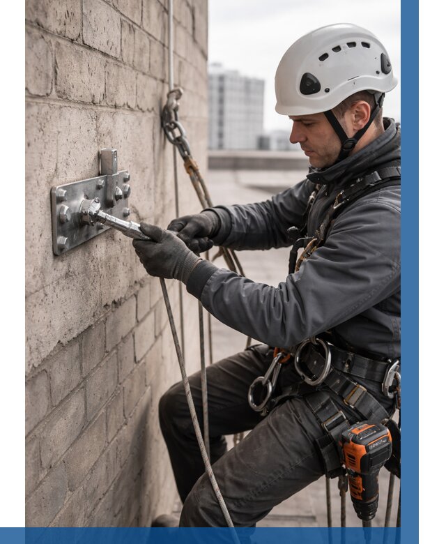 Установка анкерных точек в Скопине от 3647 р. | ВЫСОТНИК-Скп