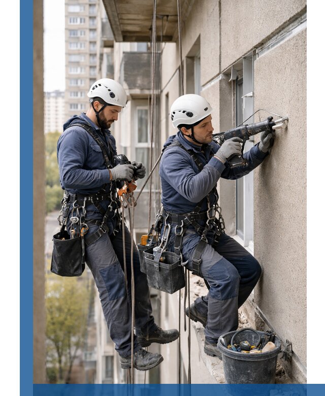 Промышленные альпинисты высотные работы и монтаж в Скопине